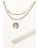 Image #1 - Shyanne Women's Squash Blossom Layered Statement Necklace , Natural, hi-res