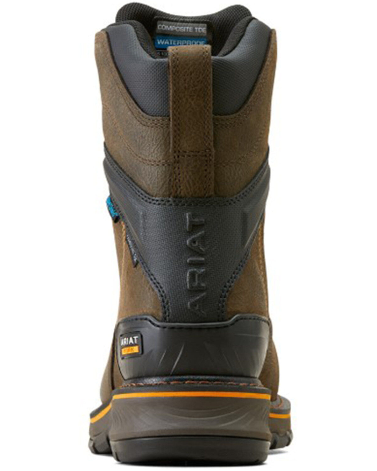 Image #3 - Ariat Men's 8" Stump Jumper BOA&reg; Waterproof Work Boots - Composite Toe, Brown, hi-res