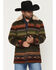Image #1 - Pendleton Men's Dayton Serape Striped Shearling Collar Button-Down Wool Coat, Olive, hi-res