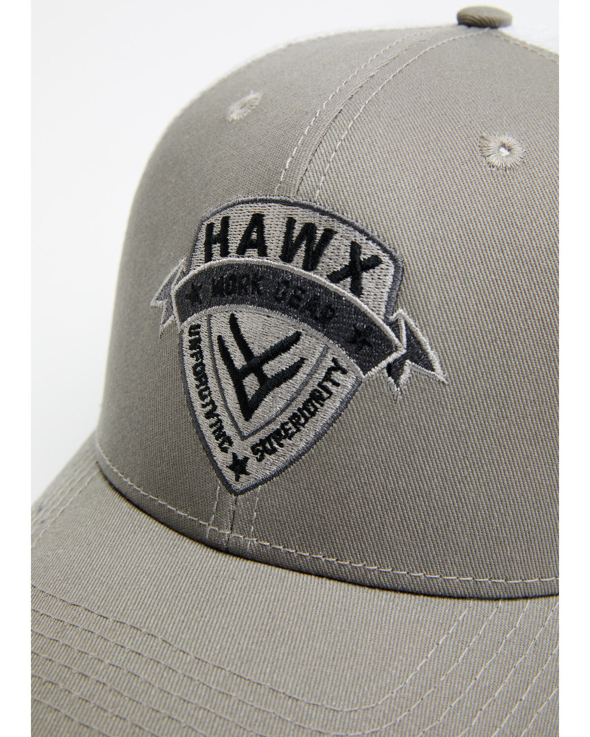 Image #2 - Hawx Men's Ribbon Logo Shield Patch Ball Cap, Grey, hi-res