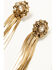 Image #2 - Wonderwest Women's Irina Fringe Earrings , Gold, hi-res