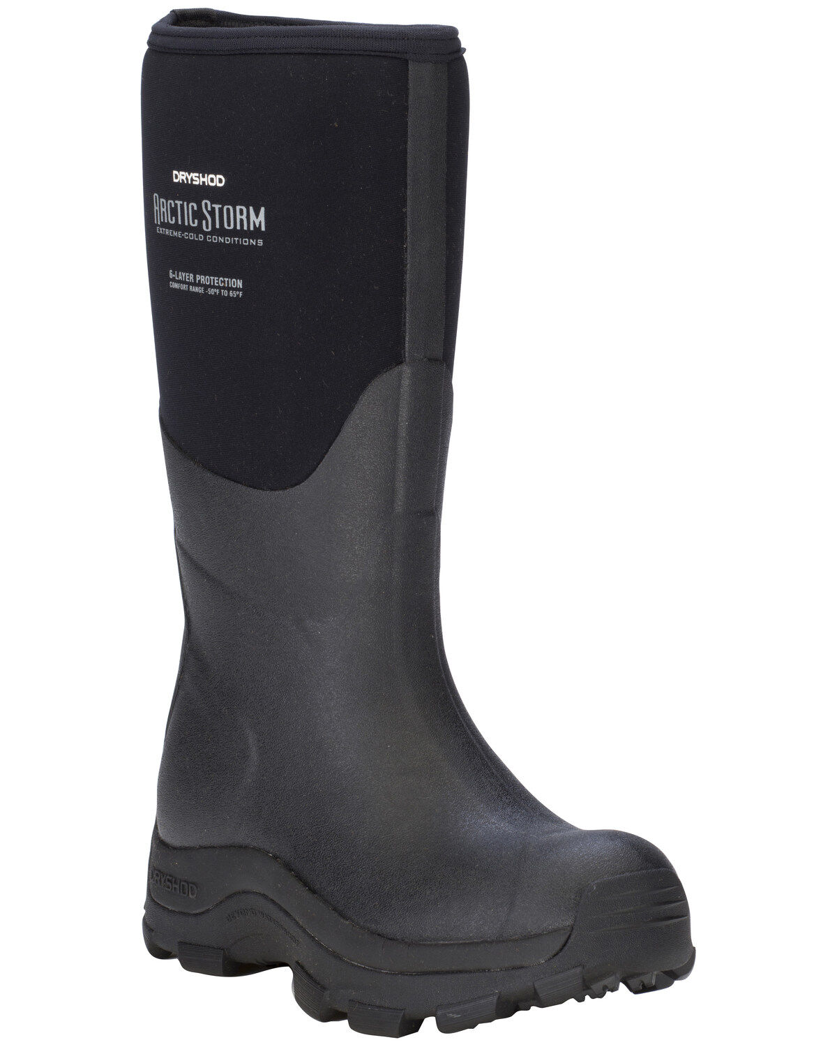 Dryshod Women's Arctic Storm Winter Work Boots, Black, hi-res