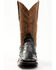 Image #4 - Cody James Men's Saddle Black Full-Quill Ostrich Exotic Western Boots - Broad Square Toe, Black, hi-res