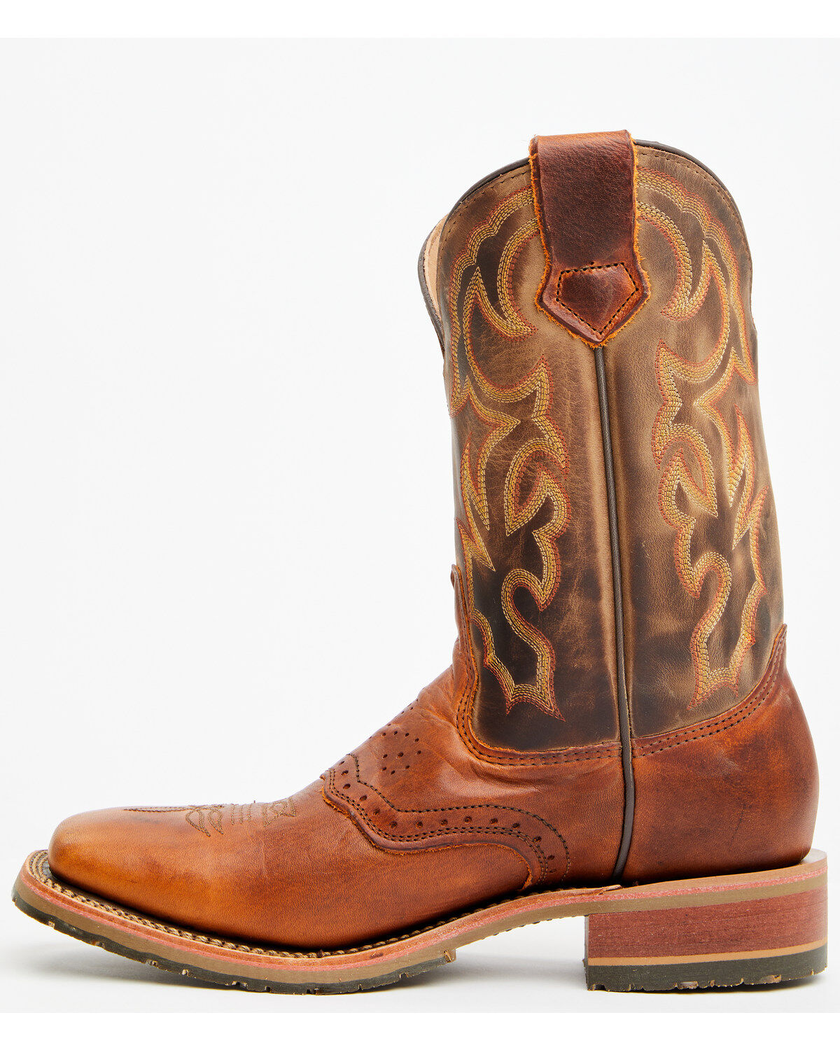 Image #3 - Double H Men's Boot Barn Exclusive 11" Domestic I.C.E&trade; Saddle Vamp Performance Western Boots - Broad Square Toe, Brown, hi-res