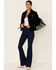 Image #4 - Scully Women's Fringe & Beaded Suede Jacket, Black, hi-res