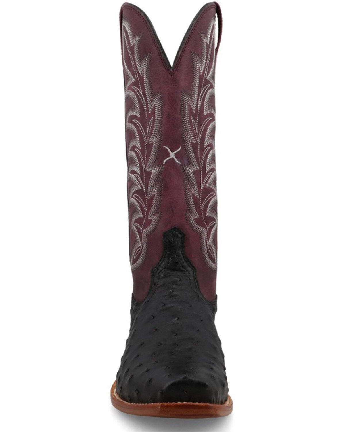 Image #4 - Twisted X Women's Reserve Exotic Full Quill Ostrich Western Boots - Square Toe, Black, hi-res