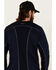 Image #5 - Ariat Men's FR Crew Neck Long Sleeve Shirt, Navy, hi-res