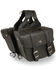 Image #3 - Milwaukee Leather Large Zip-Off Slanted Throw Over Saddle Bag, Black, hi-res