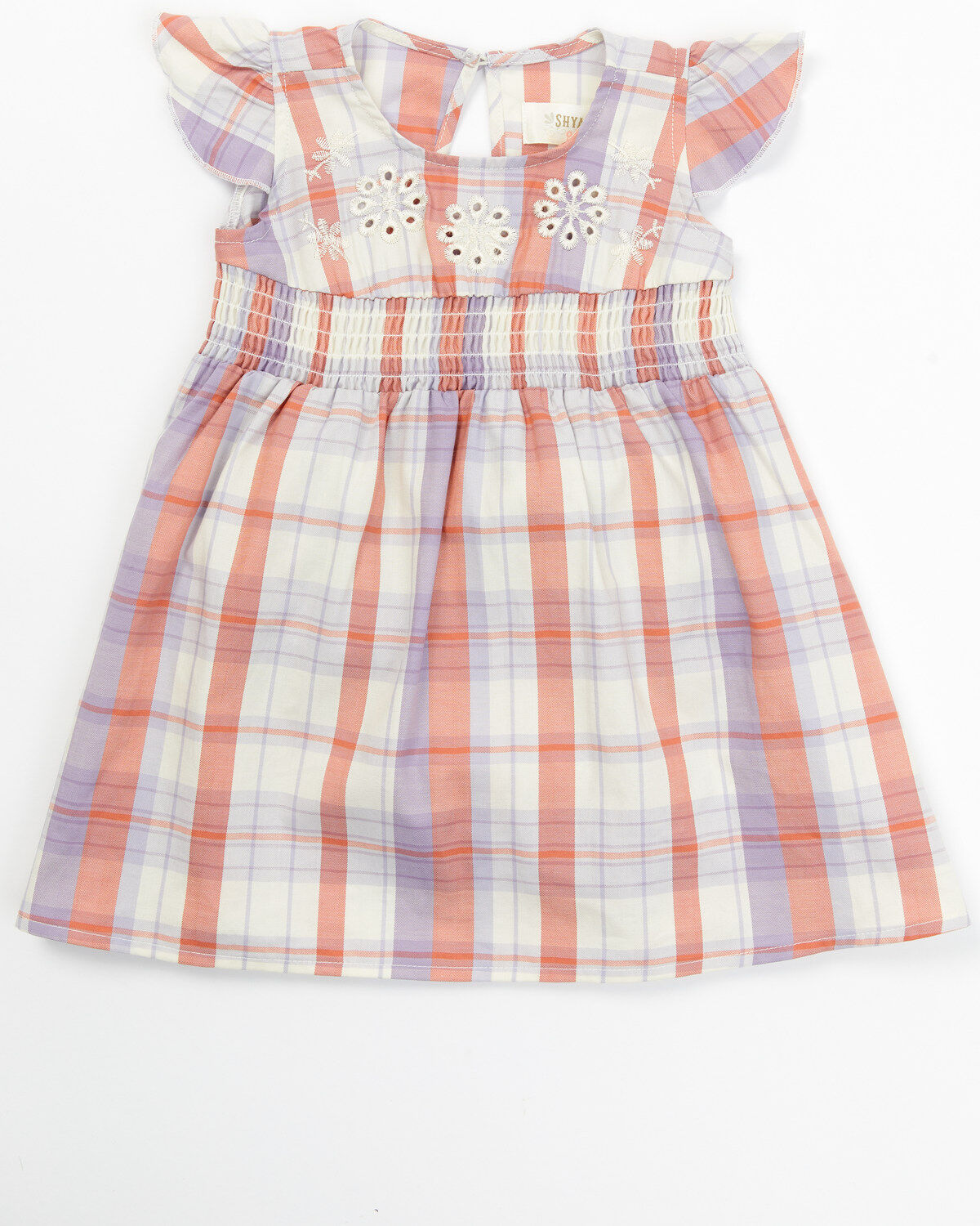 Shyanne Infant Girls' Plaid Print Dress and Diaper Cover Set - 2-Piece, Lavender, hi-res