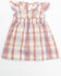 Image #1 - Shyanne Infant Girls' Plaid Print Dress and Diaper Cover Set - 2-Piece, Lavender, hi-res