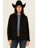 Image #1 - Shyanne Ranch Women's Solid Softshell Lined Zip-Up Jacket , Black, hi-res