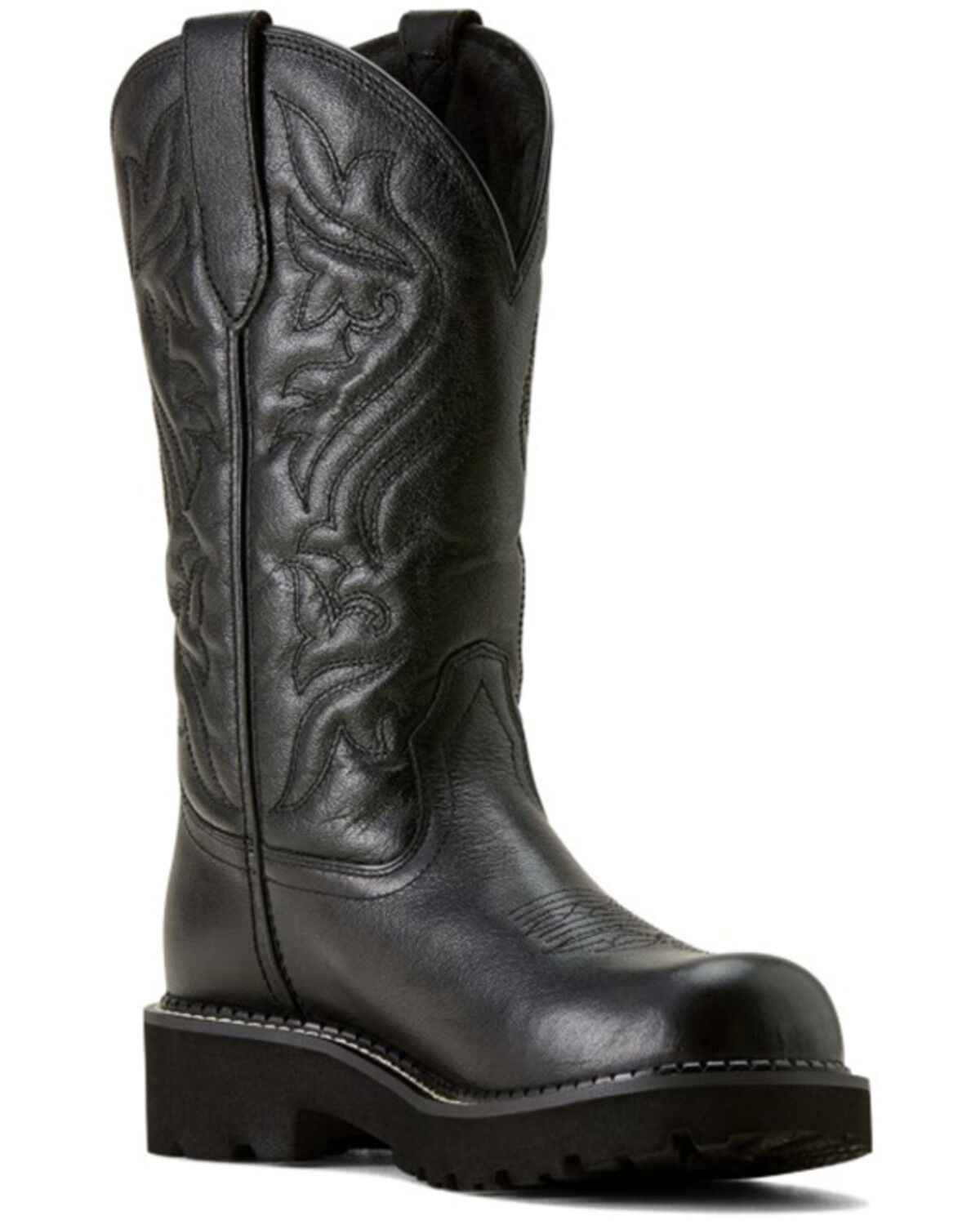 Image #1 - Ariat Women's Fatbaby Dawn Performance Western Boots - Round Toe, Black, hi-res