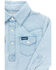 Image #3 - Wrangler Infant Boys' Long Sleeve Collared Onesie, Blue, hi-res