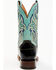 Image #5 - Dan Post Men's Eel Exotic Western Boots - Broad Square Toe, Black/blue, hi-res