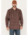 Image #1 - Hawx Men's FR Plaid Print Woven Button-Down Work Shirt, Red, hi-res