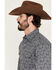 Image #2 - Wrangler Retro Men's Floral Print Long Sleeve Snap Western Shirt, Navy, hi-res