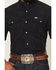 Image #3 - Ferrell Men's Tek Carson Boot Stitch Print Short Sleeve Pearl Snap Stretch Performance Western Shirt, Black, hi-res