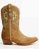 Image #2 - Shyanne Women's Tansy Suede Western Booties - Snip Toe, Brown, hi-res