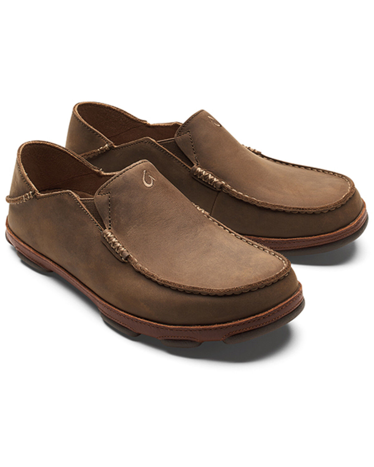 OluKai Men's Moloa Casual Shoes - Moc Toe, Tan, hi-res