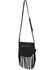 Image #2 - Myra Bag Women's Mustang's Luck Leather and Hair-On Shoulder Bag, Black/white, hi-res