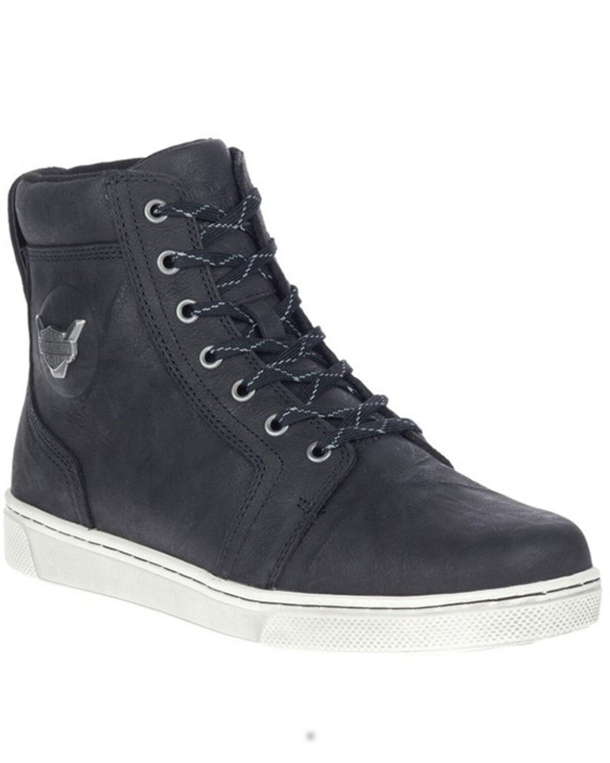 Harley Davidson Men's Bateman Motorcycle Boots - Round Toe, Black, hi-res