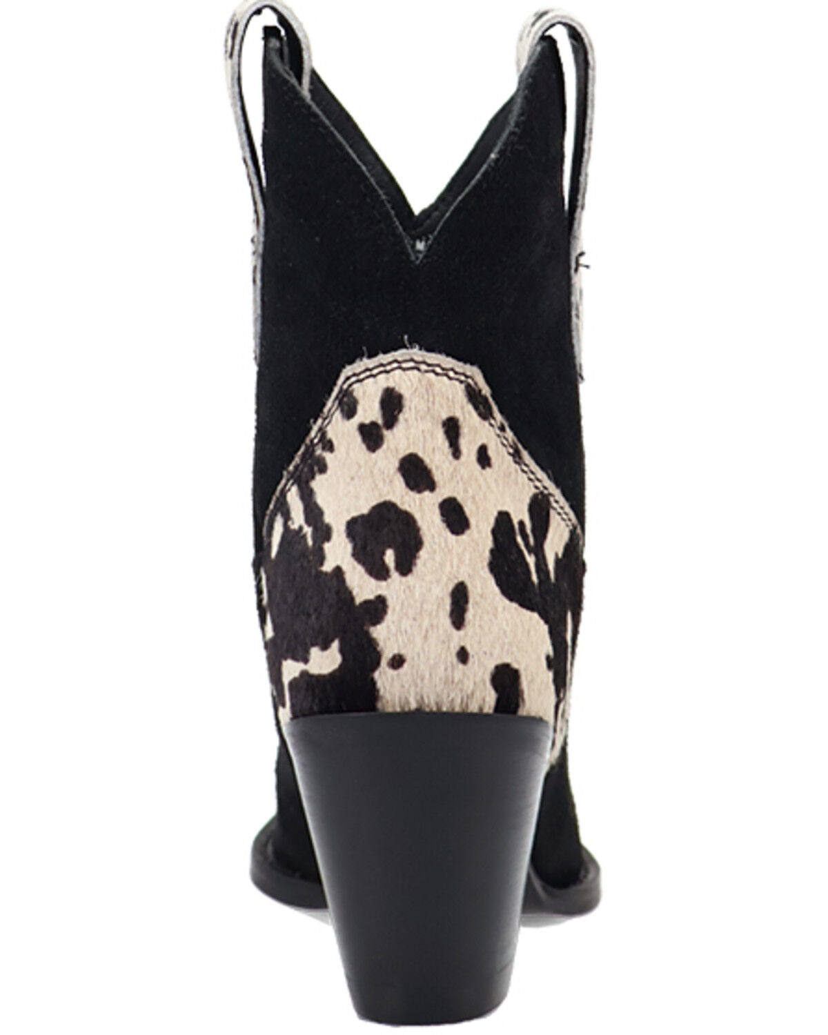 Image #5 - Dingo Women's Texas Charm Suede Booties - Snip Toe, Black, hi-res
