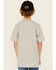 Image #4 - Carhartt Boys' Solid Short Sleeve Pocket T-Shirt , Grey, hi-res