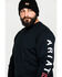 Image #2 - Ariat Men's FR Roughneck Skull Logo Crew Long Sleeve Work T-Shirt - Big, Black, hi-res