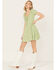 Image #2 - Sadie & Sage Women's California Girl Mini Dress, Sage, hi-res