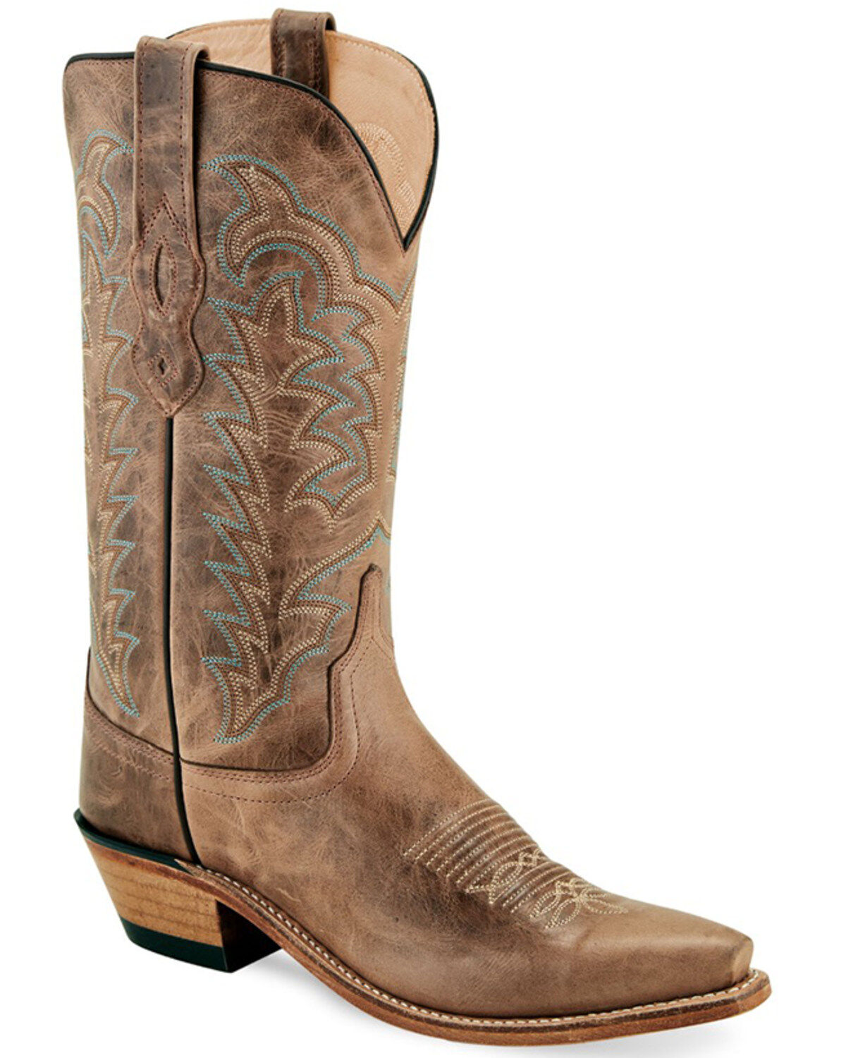 Old West Women's Western Boots - Snip Toe, Brown, hi-res