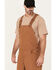 Image #2 - Lucky Brand Workwear Men's Broken Canvas Bib Overalls, Brown, hi-res