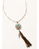 Image #1 - Shyanne Women's Cactus Rose Concho Tassel Necklace, Rust Copper, hi-res