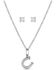 Image #1 - Montana Silversmiths Women's Effortless Shimmer Jewelry Set - 2 Piece , Silver, hi-res