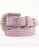 Image #1 - Shyanne Girls' Embellished Bling Belt , Pink, hi-res