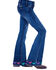 Image #4 - Cowgirl Tuff Girls' Ride Fast Trouser, Blue, hi-res