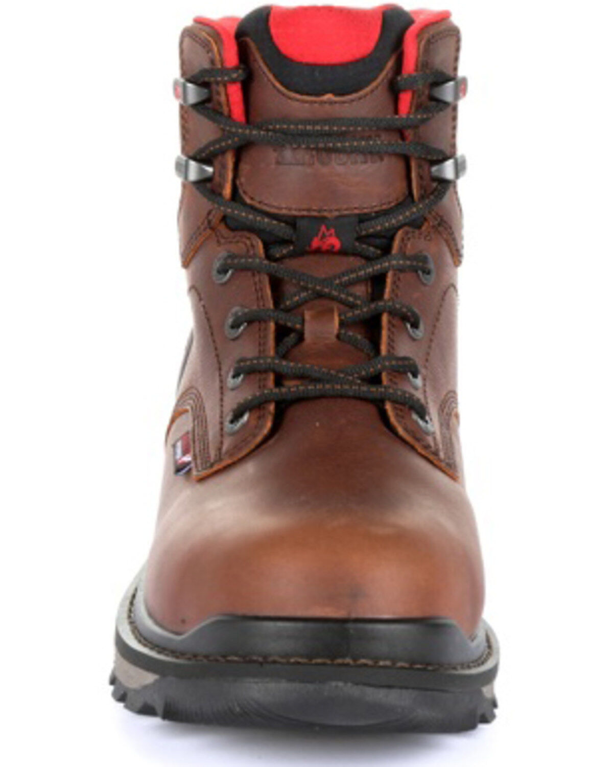 Image #5 - Rocky Men's Rams Horn Waterproof Work Boots - Soft Toe, Dark Brown, hi-res