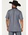 Image #4 - RANK 45&reg; Men's Railroad Striped Short Sleeve Polo, Light Blue, hi-res