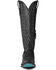 Image #4 - Lane Women's Lexington Knee High Corset Western Boots - Snip Toe, Jet Black, hi-res