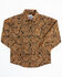 Image #1 - Cinch Toddler Boys' Paisley Print Long Sleeve Button Down Shirt, Black, hi-res