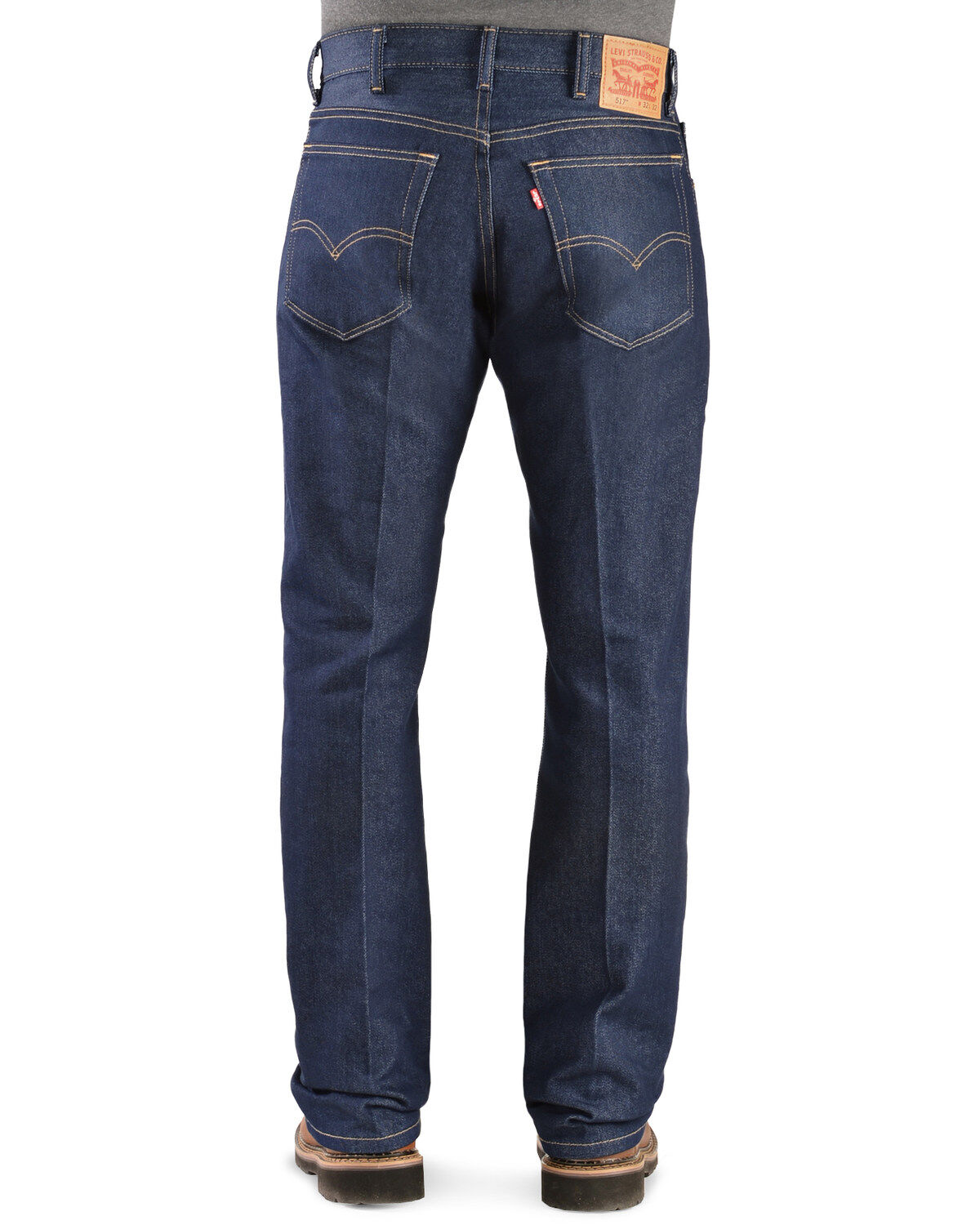 Levi's Men's 517 Dark Slim Bootcut Indigo Flex Jeans, Indigo, hi-res