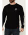 Image #3 - Troll Co Men's Grit Logo Long Sleeve Graphic Shirt , Black, hi-res