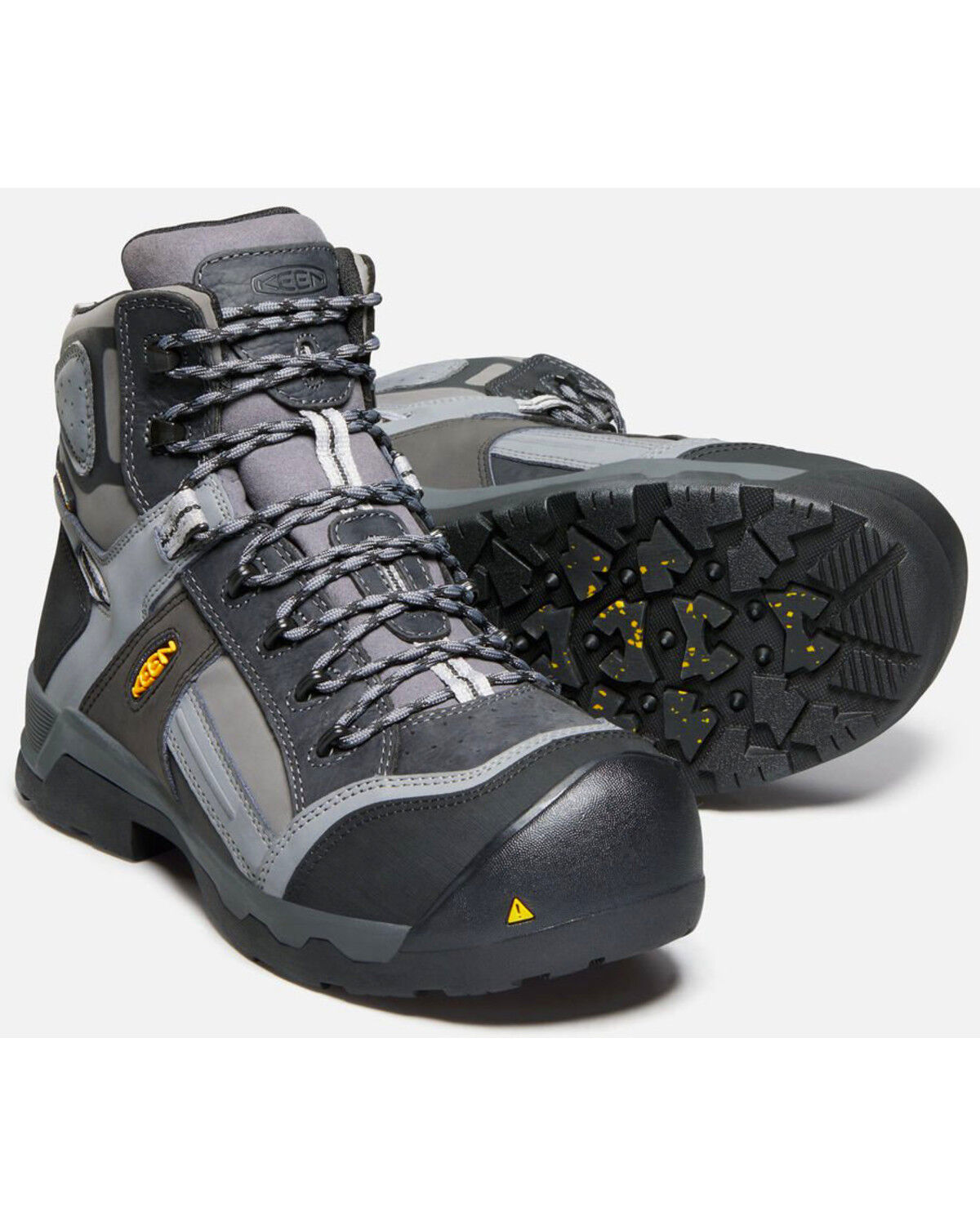Image #1 - Keen Men's Davenport Waterproof 6" Boots - Composite Toe, Black, hi-res