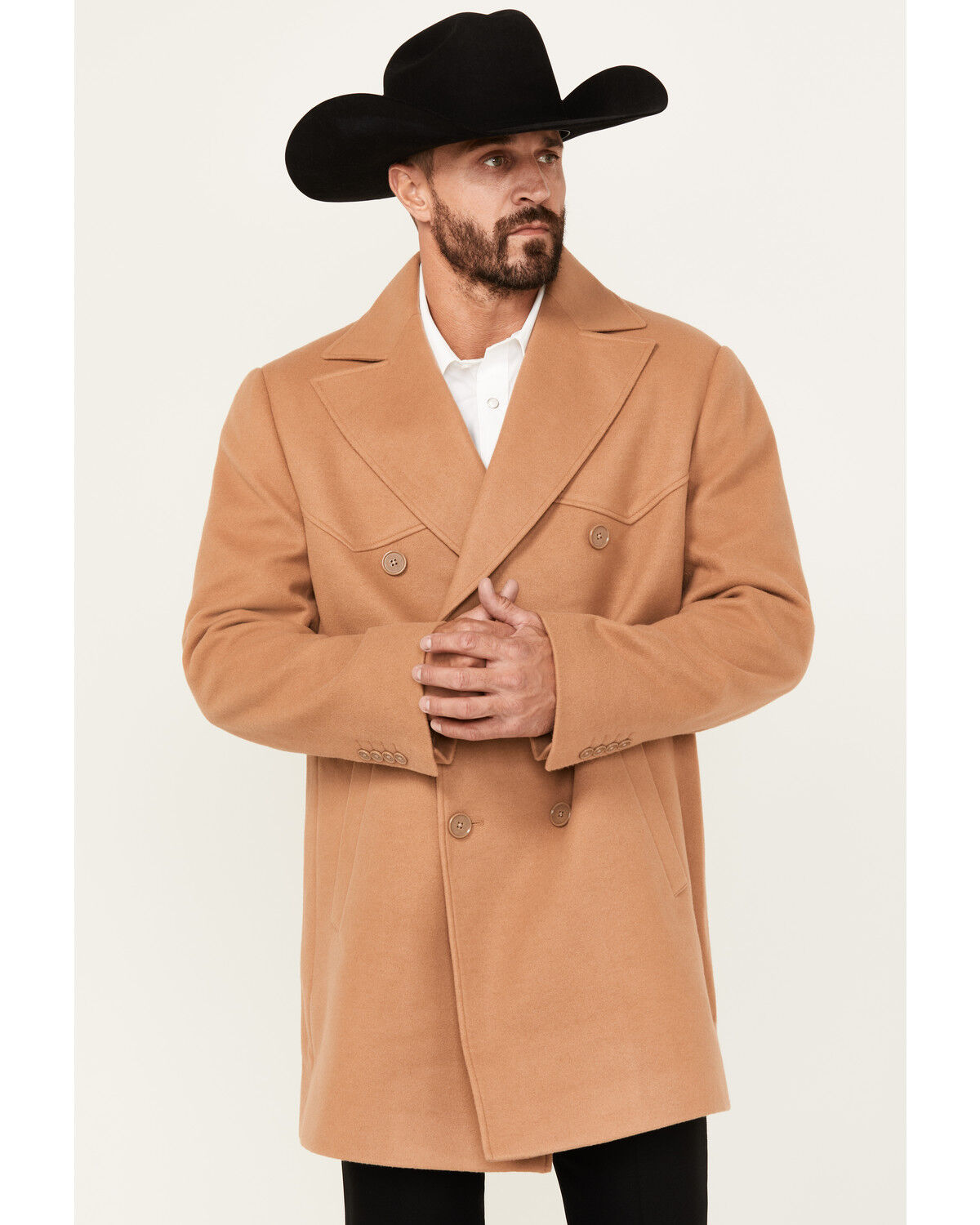Cody James Black 1978&reg; Men's Men's Alpine Wool Dress Coat, Tan, hi-res