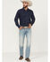Image #1 - RANK 45&reg; Men's Bunker Wash Ambush Slim Straight Stretch Denim Jeans, Light Wash, hi-res