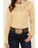 Image #3 - Cinch Women's Striped Long Sleeve Button-Down Western Shirt, Gold, hi-res