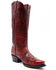 Image #1 - Ferrini Women's Scarlett Western Boots - Snip Toe, Red, hi-res