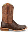 Image #2 - Tony Lama Men's Blaine Exotic Ostrich Western Boots - Broad Square Toe, Brown, hi-res