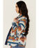 Image #2 - Idyllwind Women's Southwestern Print Shacket , Indigo, hi-res