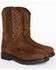 Image #1 - Cody James® Men's Waterproof Composite Toe Pull On Work Boots, Brown, hi-res