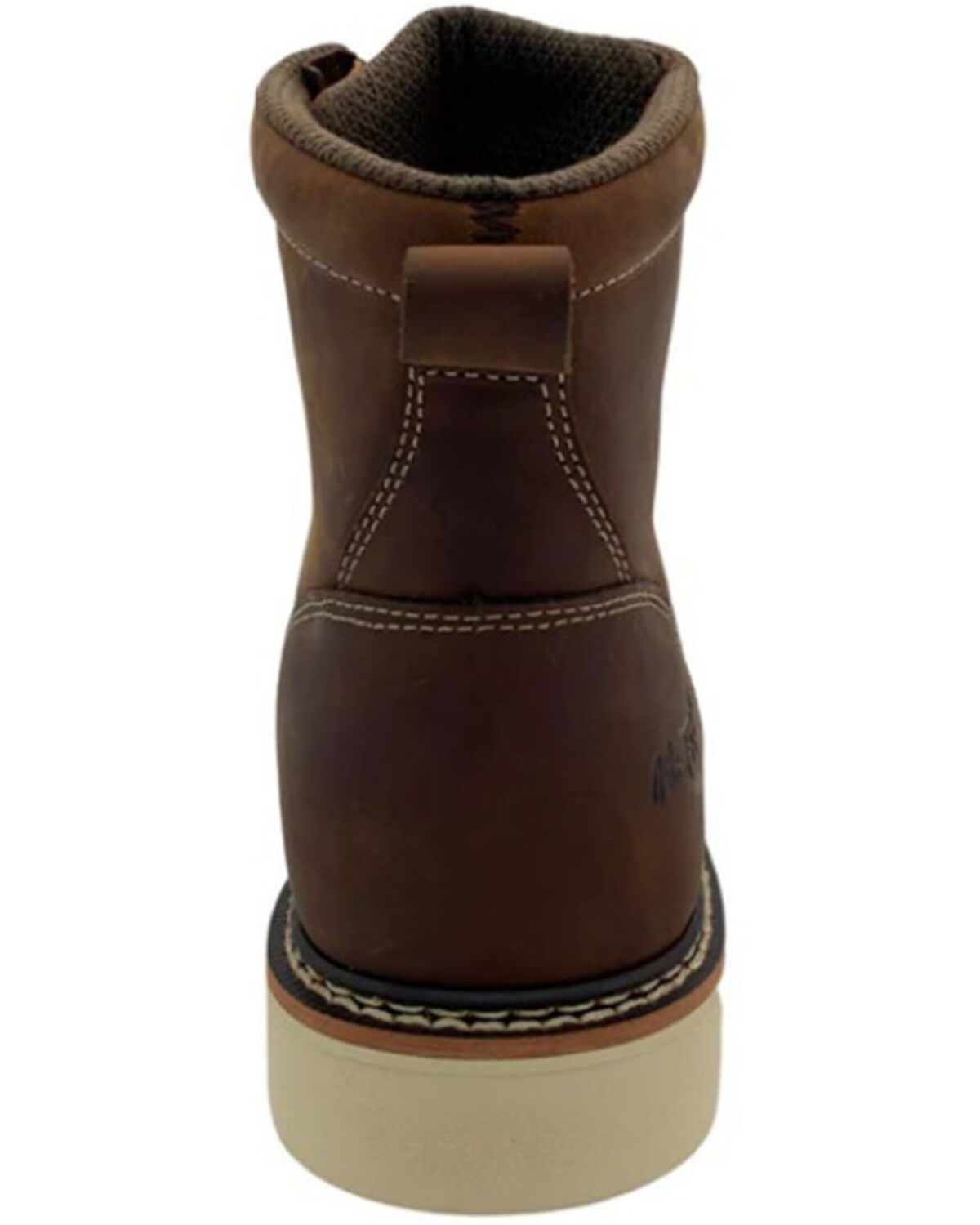 Image #5 - AdTec Men's 6" Meadow Work Boots - Composite Toe, Brown, hi-res